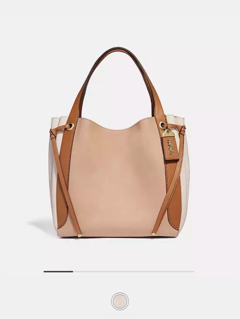 Auth Coach Harmony Hobo in Color Block MSRP $865